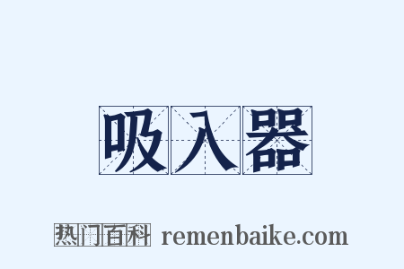 吸入器是什么意思的图片